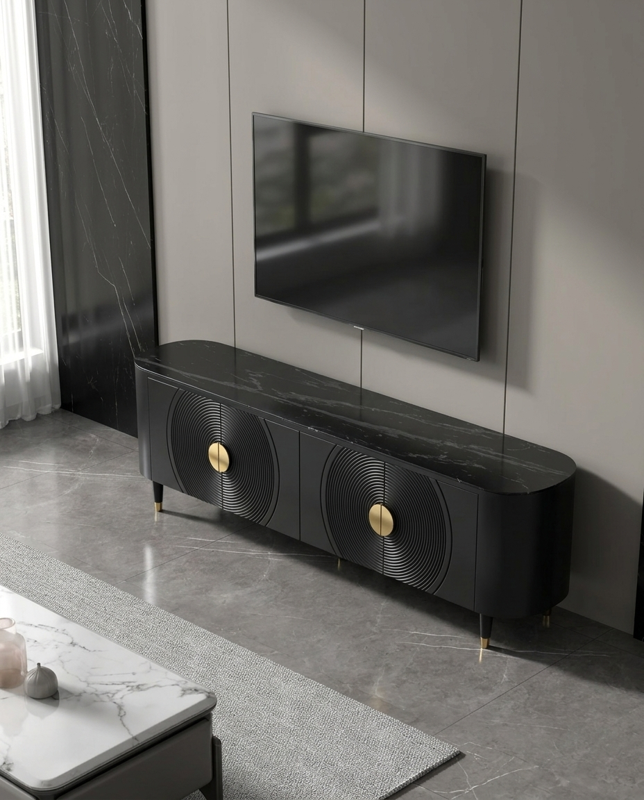 Ion TV Stand | Black | Small