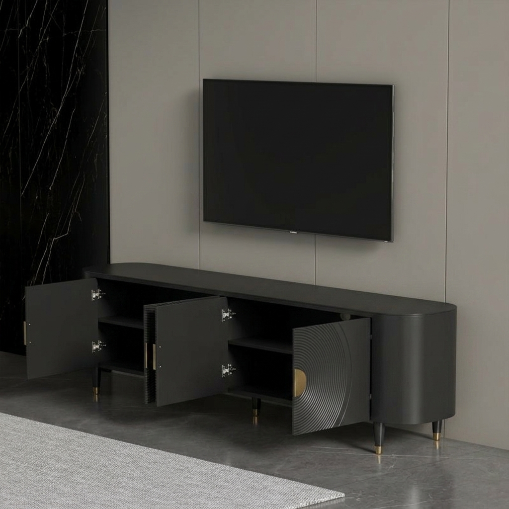 Ion TV Stand | Black | Small