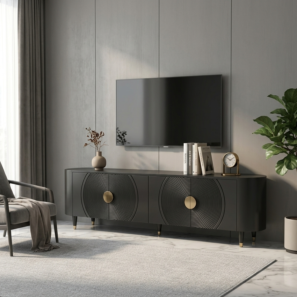 Ion TV Stand | Black | Small