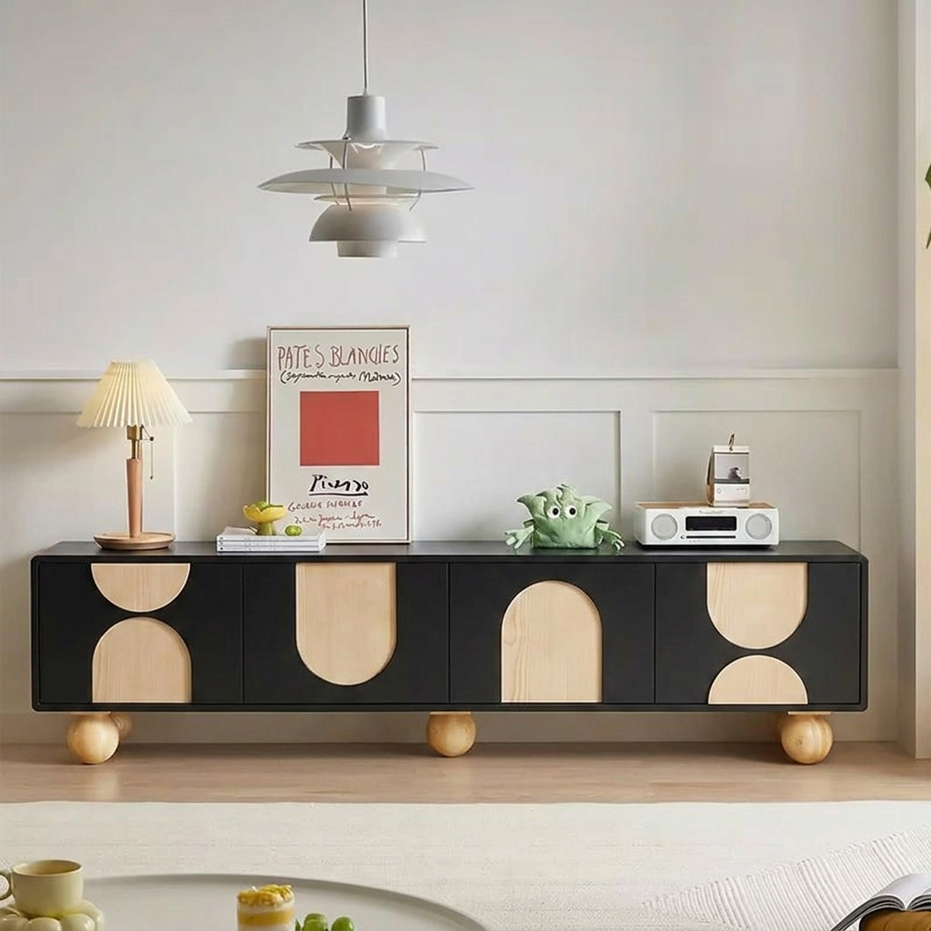Brunzy TV Stand | Black | Medium