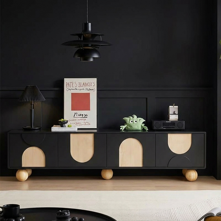 Brunzy TV Stand | Black | Medium