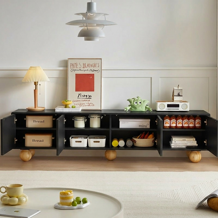 Brunzy TV Stand | Black | Medium