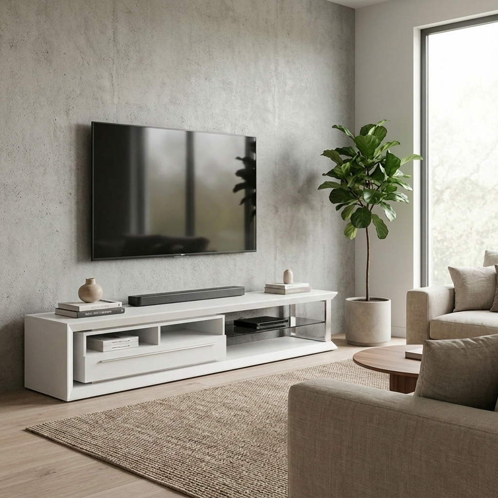 Nicolas TV Stand | Large | White