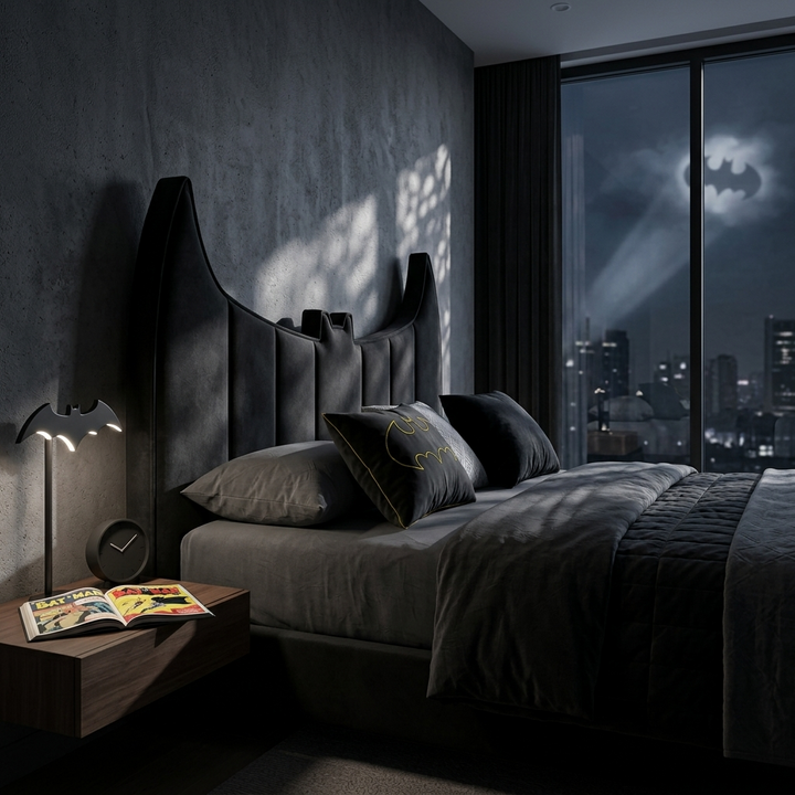 Batman Kids Bed Without Storage | King