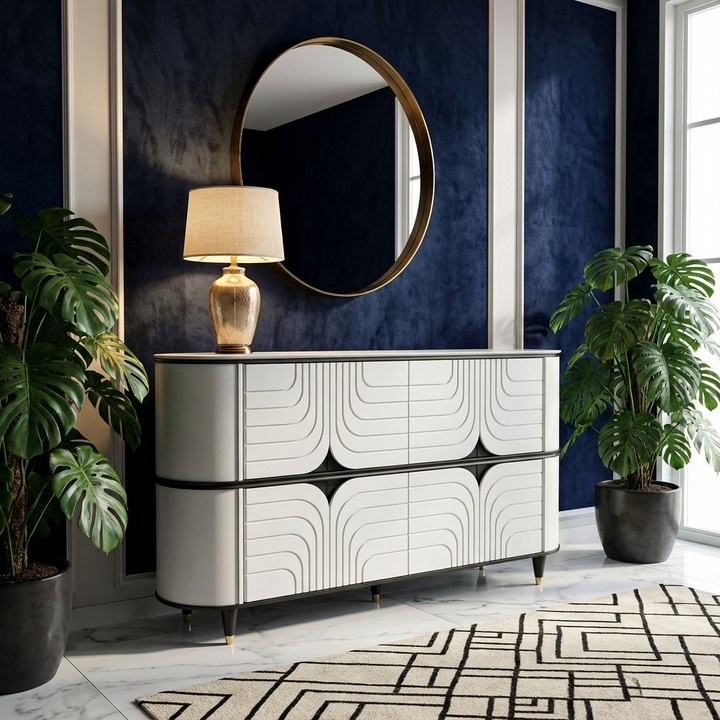 Weta Sideboard & Cabinet | White & Black