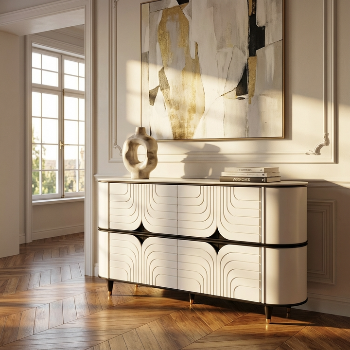 Weta Sideboard & Cabinet | White & Black