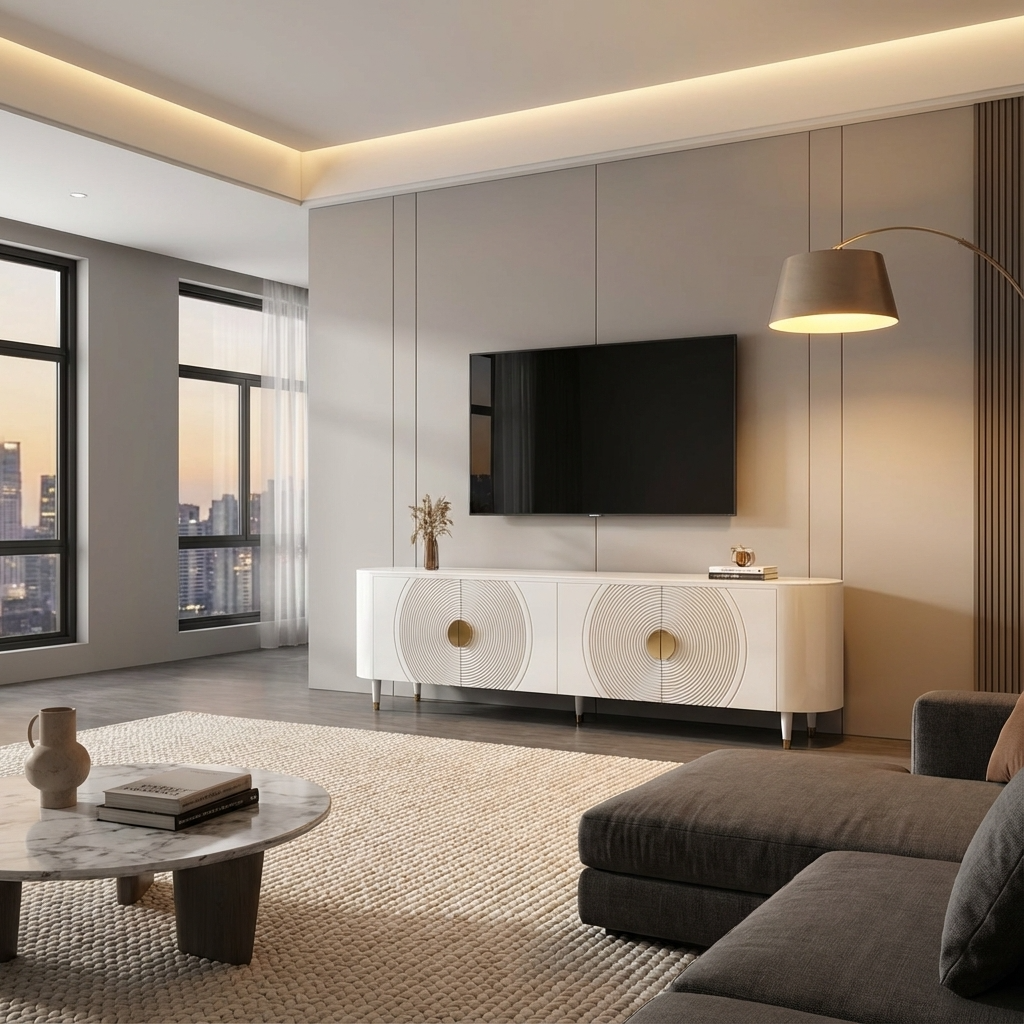 Ion TV Stand | White | Small