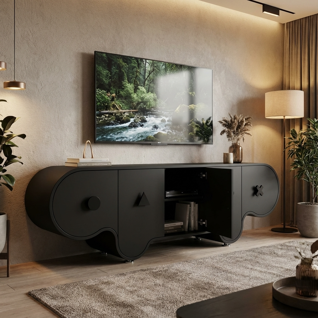 Timo TV Stand | Black