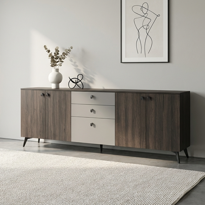 Rafi Sideboard & Cabinet |Walnut