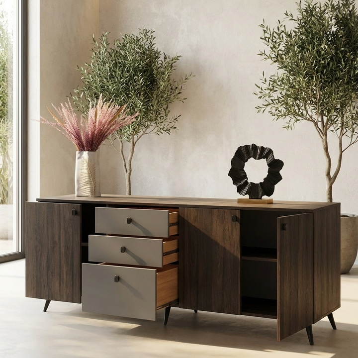 Rafi Sideboard & Cabinet |Walnut