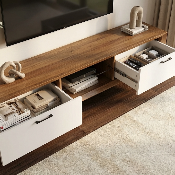 Nico TV Stand | Small | Walnut