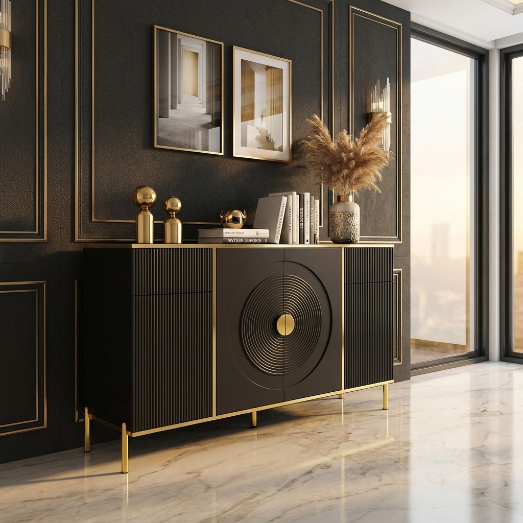 Cairo Sideboard & Cabinet | Small | Black