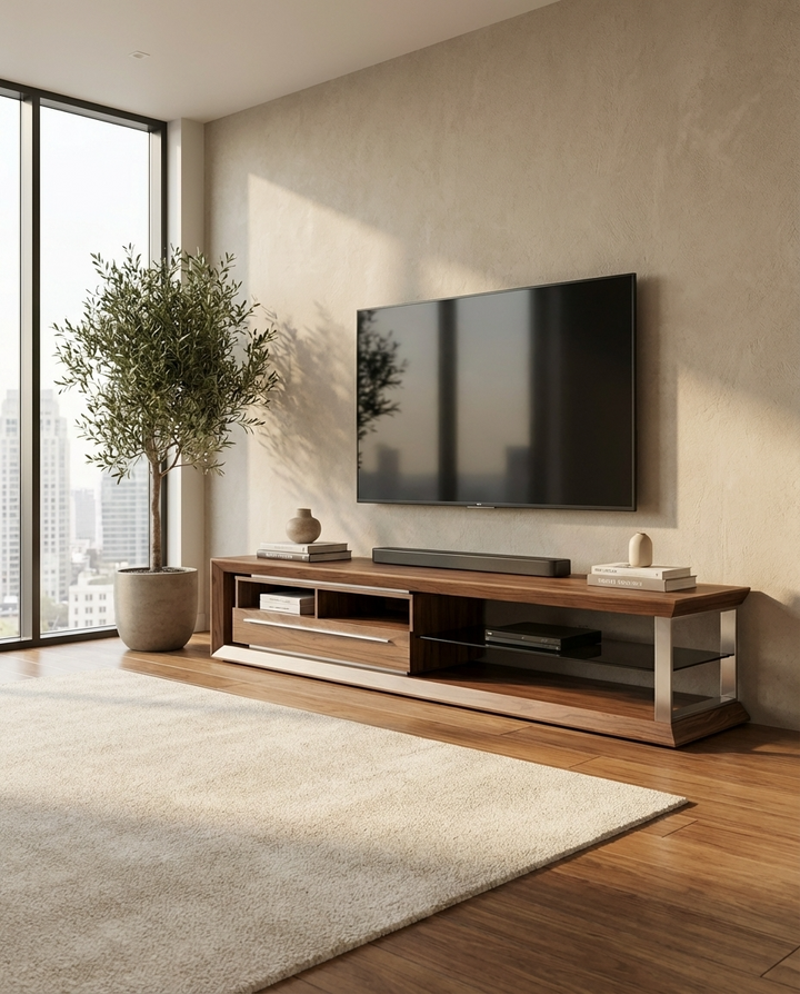 Nicolas TV Stand | Small | Walnut