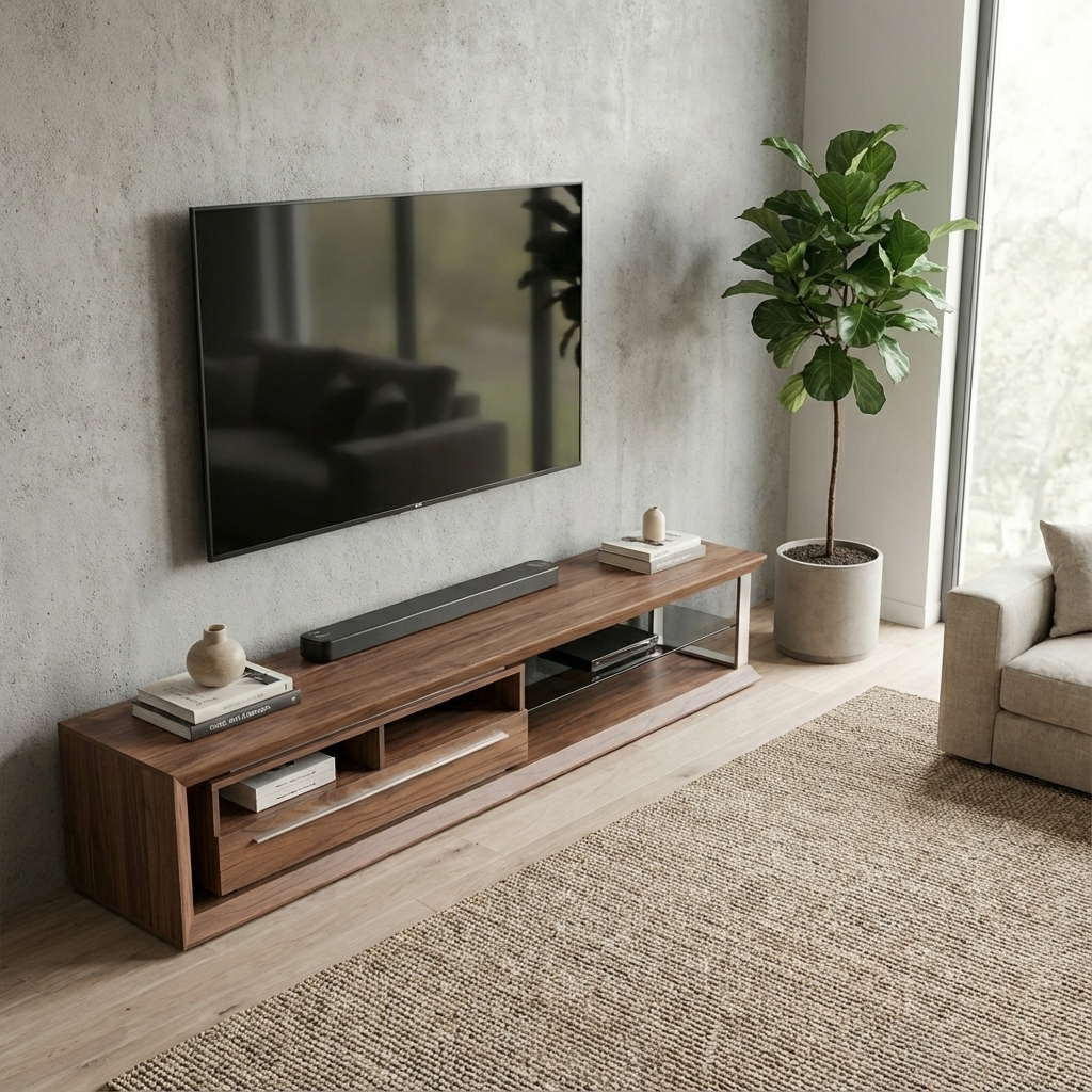 Nicolas TV Stand | Small | Walnut