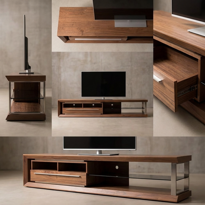 Nicolas TV Stand | Small | Walnut