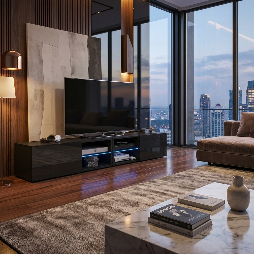 Omar Tv Stand | Small | Black