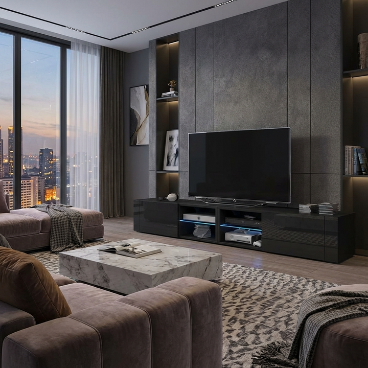 Omar Tv Stand | Small | Black