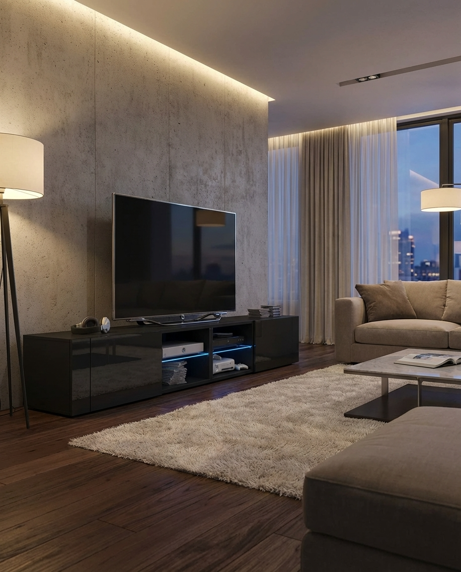 Omar Tv Stand | Small | Black