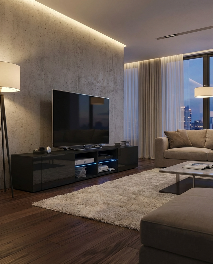 Omar Tv Stand | Small | Black