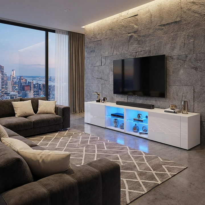 Omar Tv Stand | Small |White