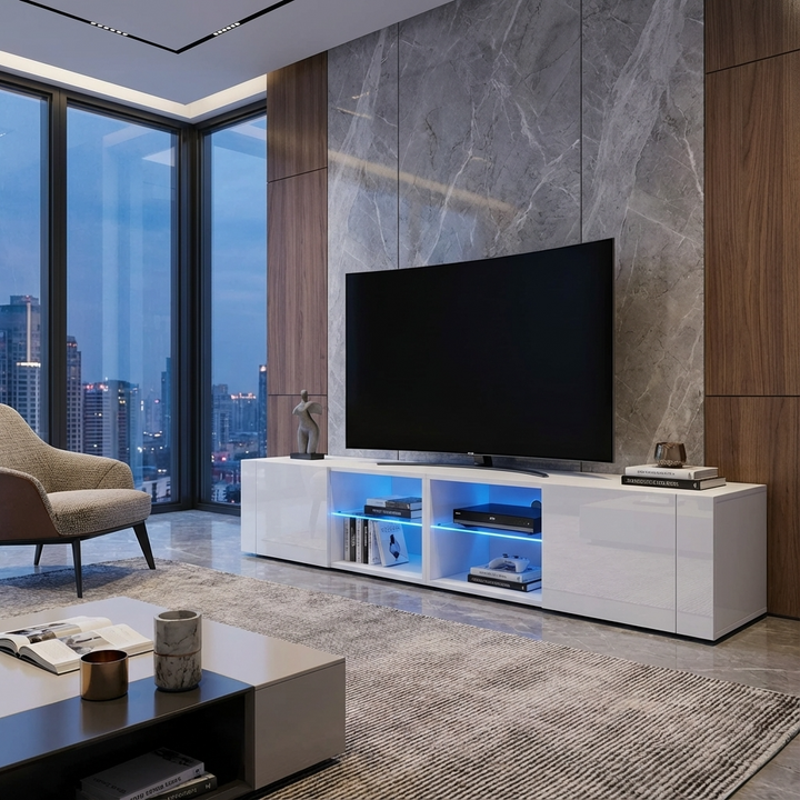 Omar Tv Stand | Small |White
