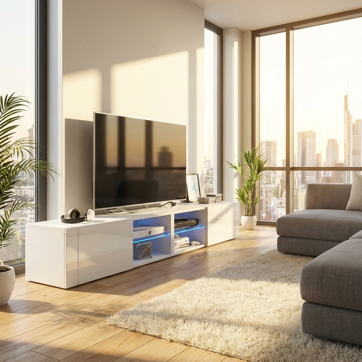 Omar Tv Stand | Small |White