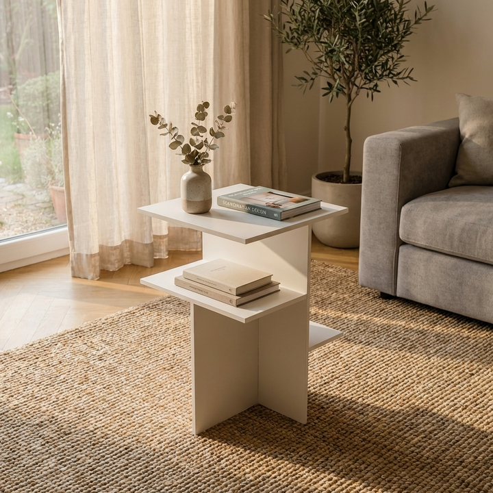 Teto Side Table | White