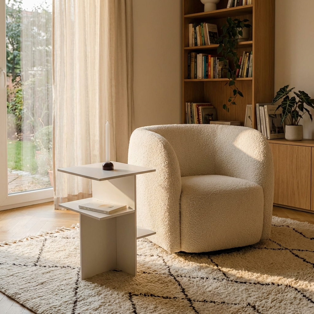 Teto Side Table | White