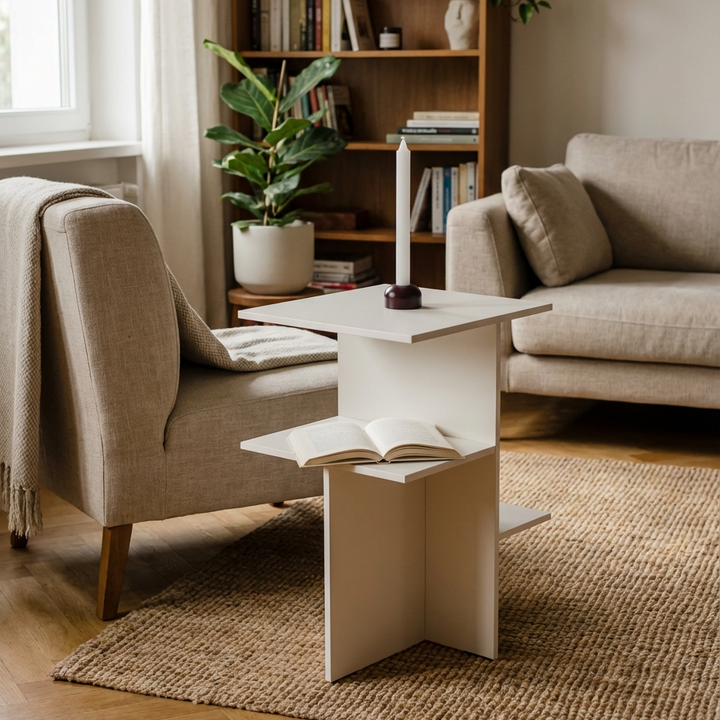 Teto Side Table | White