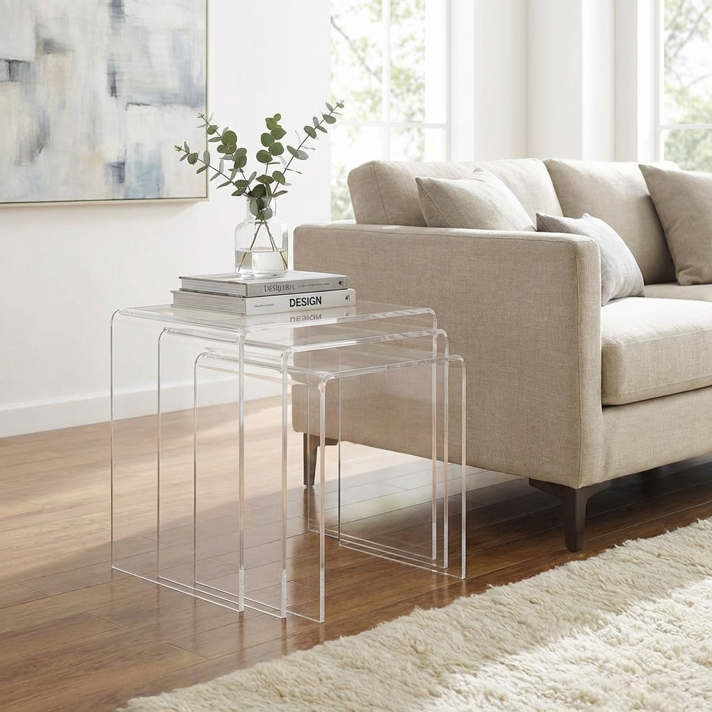 Bilty Nest Of Table | Clear