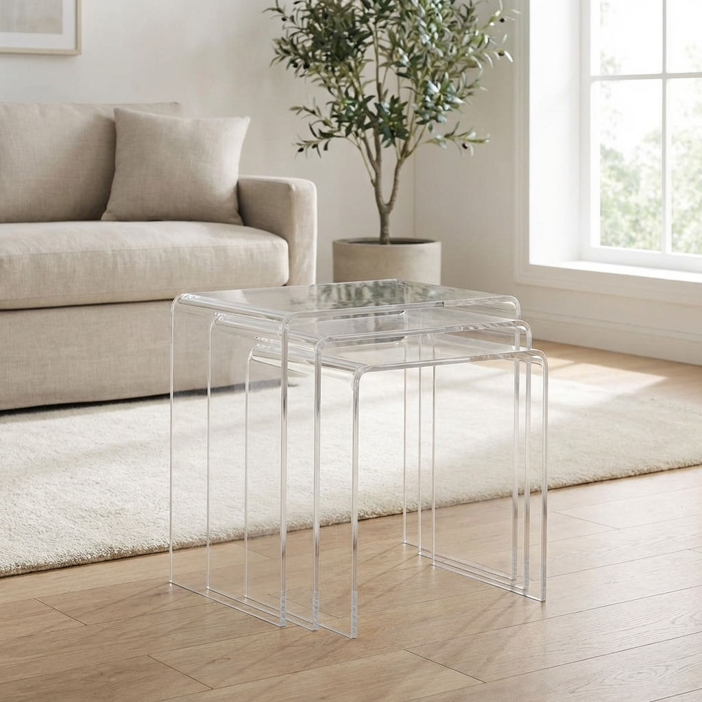 Bilty Nest Of Table | Clear