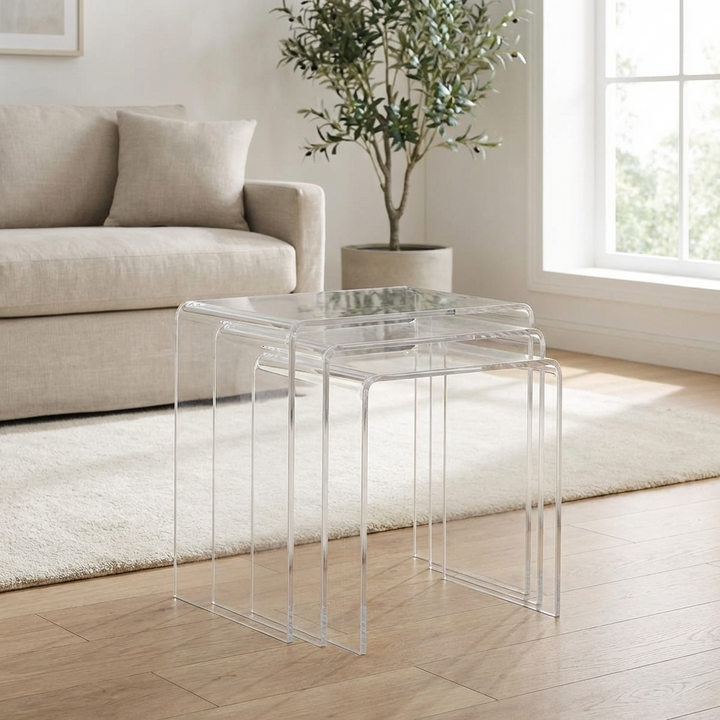 Bilty Nest Of Table | Clear