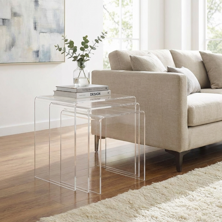 Bilty Nest Of Table | Clear