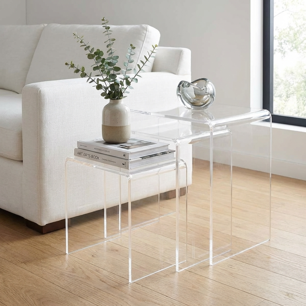 Bilty Nest Of Table | Clear