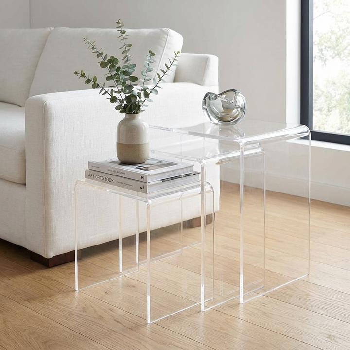 Bilty Nest Of Table | Clear