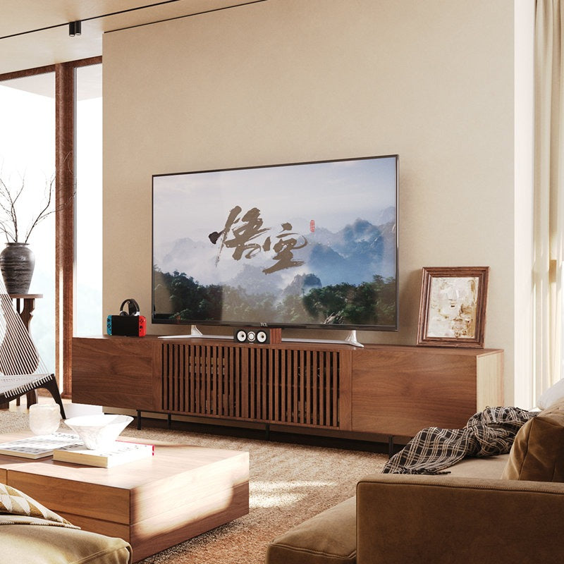 rubber wood tv stand for luxury interior