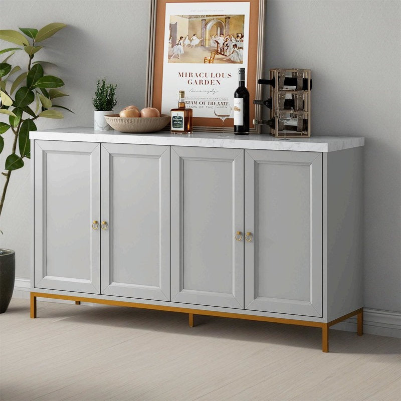 Modern buffet table in grey for storage