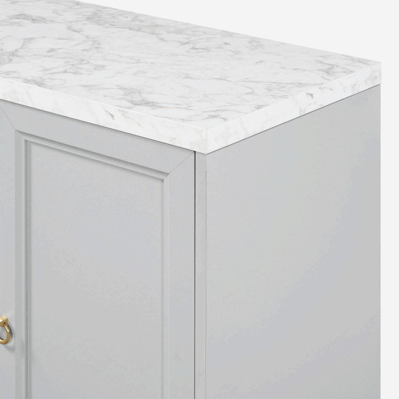 Luxury marble top of stylish console table