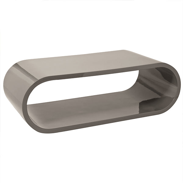 Stylish grey pu finish center table