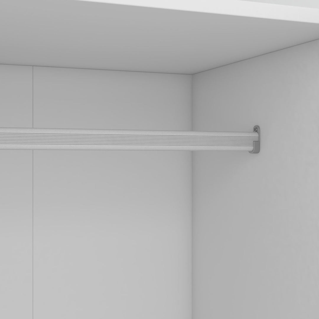 hanging rod of white wardrobe