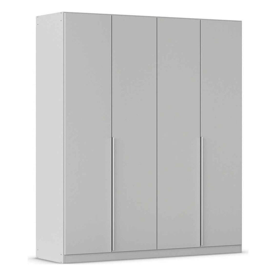 Modern 4 door grey wardrobe in gloss finish for premium look