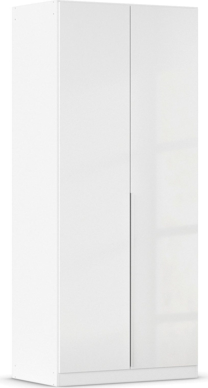 white gloss wardrobe 2 door

