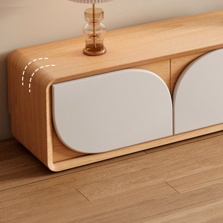 smooth round corners of premium tv unit