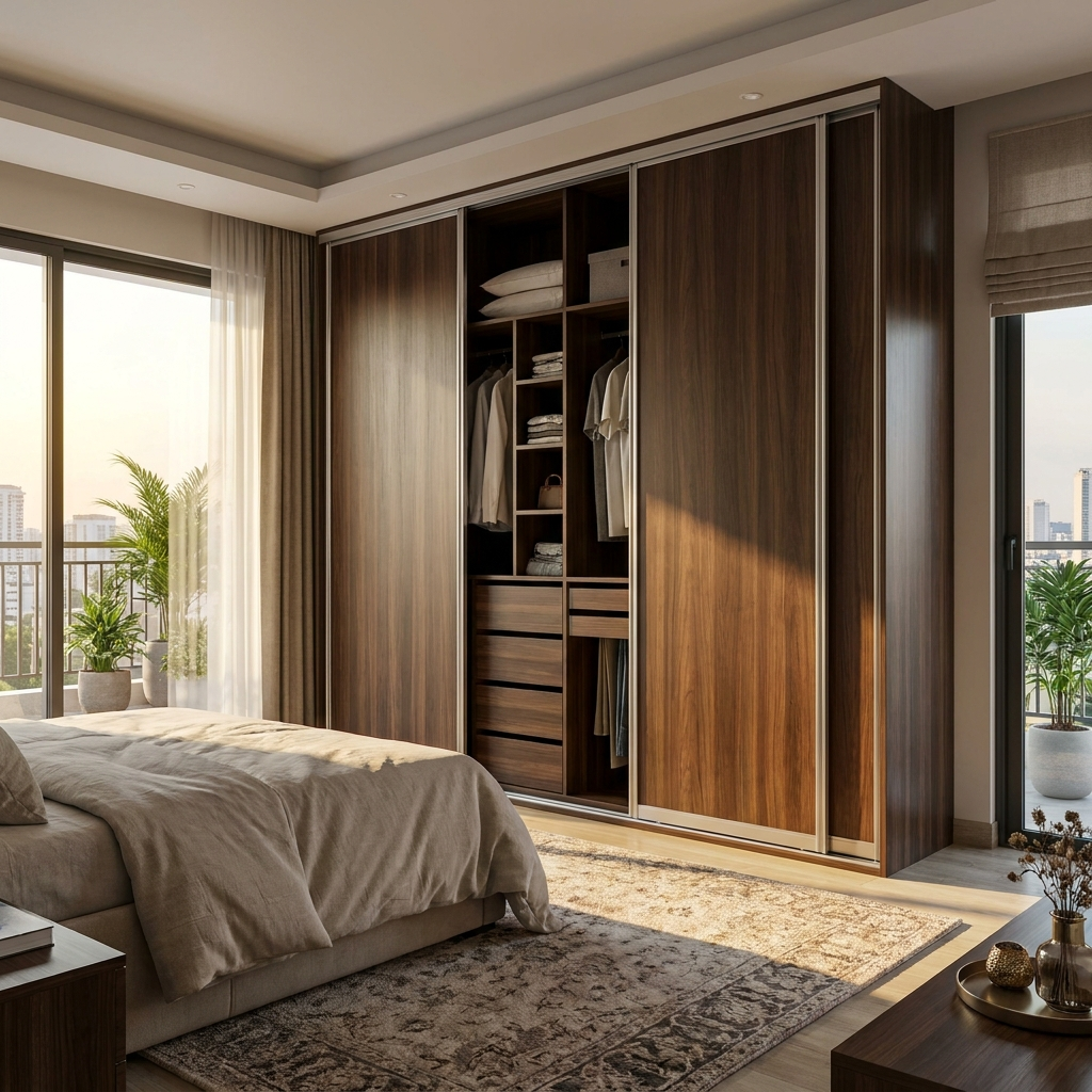 Custom modular wardrobe design in delhi by Heera Moti