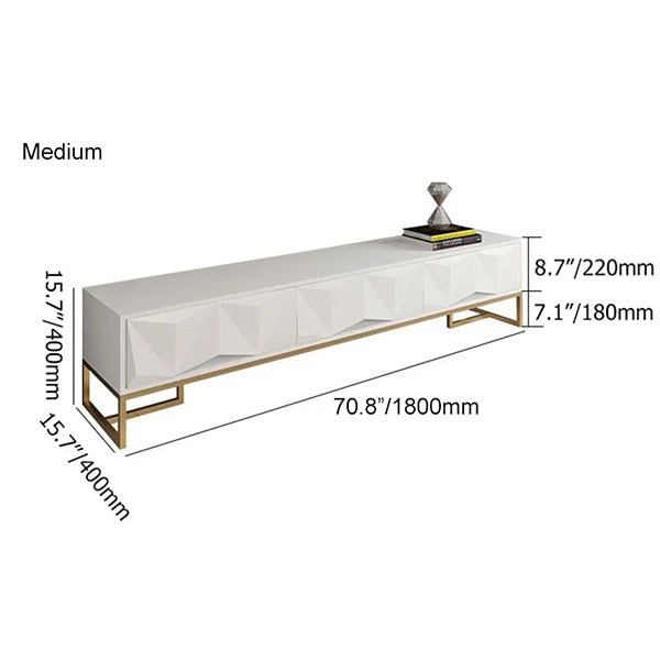 Isha TV Stand | Medium | White