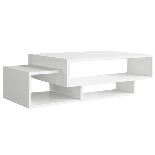 Pre-laminated coffee table in white