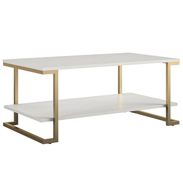 white rectangular center table 