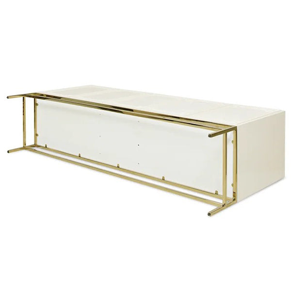 Handless sideboard cabinet with golden legs