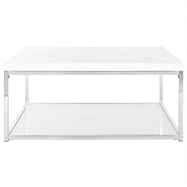 white modern center table