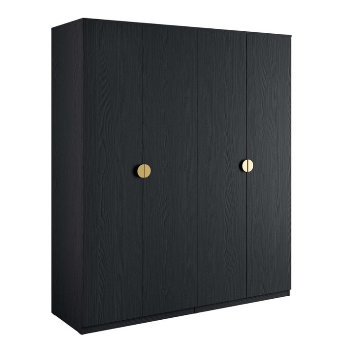 matte black wardrobe in white background